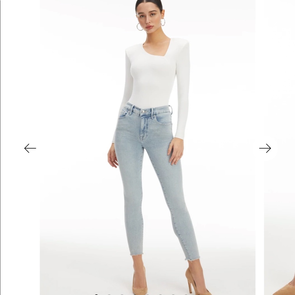 NWT! Never worn! GOOD AMERICAN GOOD LEGS CROP. Size 14/32.